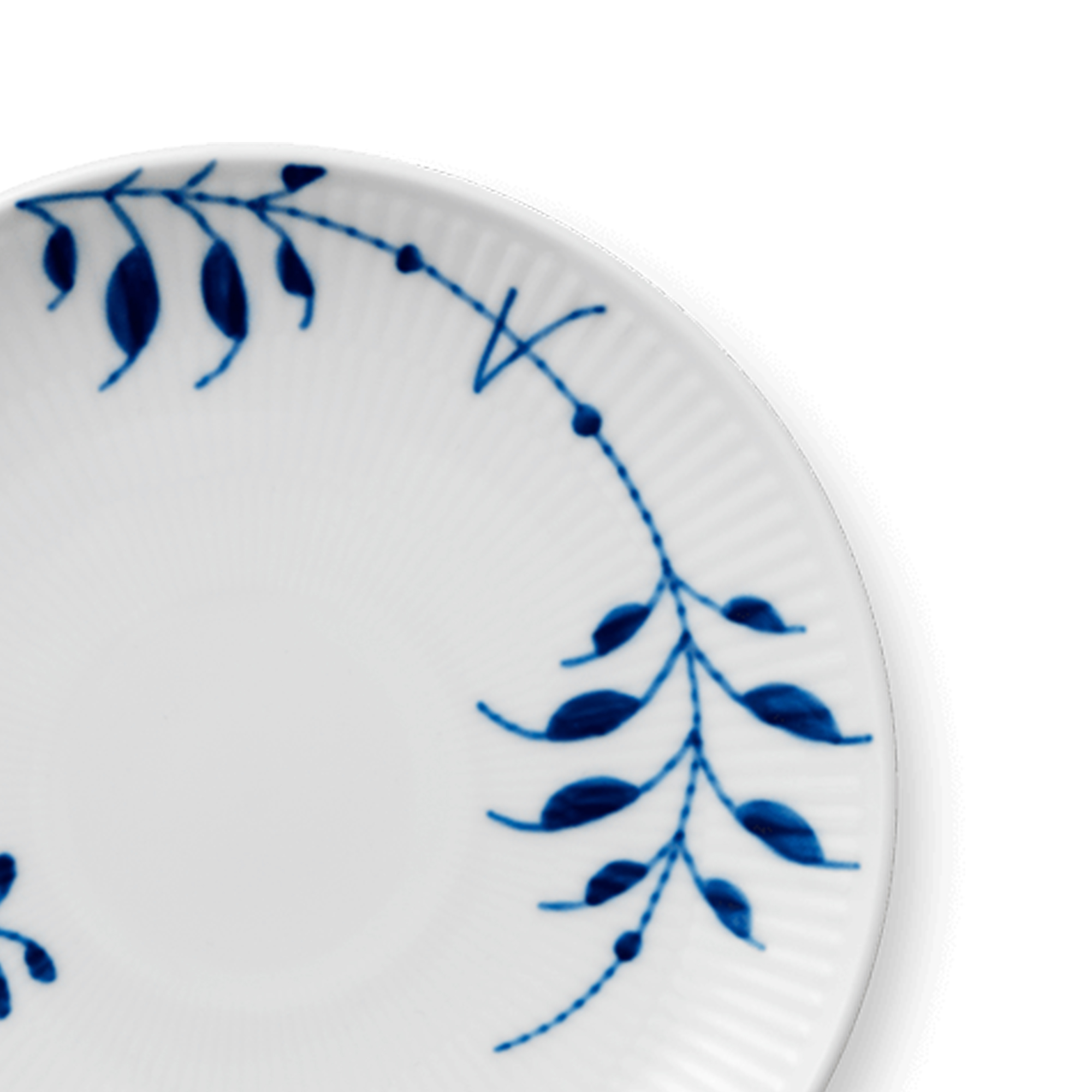 Zoom billed af Blå Mega Riflet Tallerken Coupe 19 cm